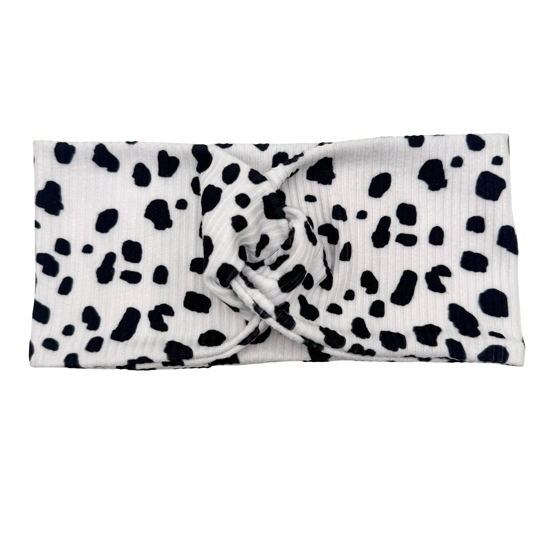 Simply Spotted Ribbed Headband