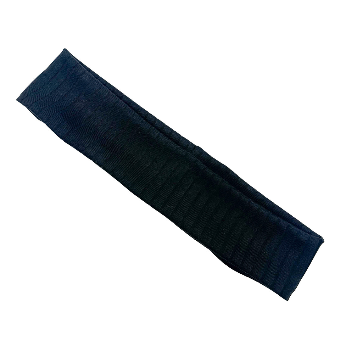 Pitch Black Ribbed Athletic Headband
