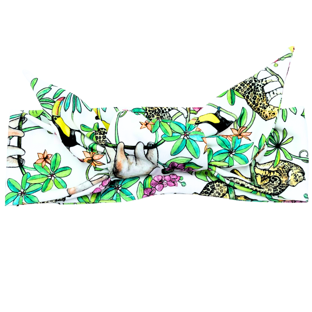 Welcome To The Jungle Adjustable Tie Headband