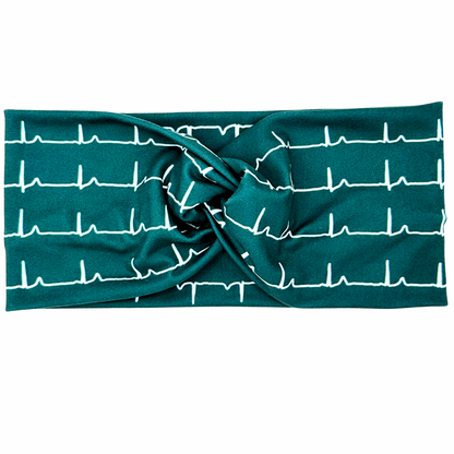 Heartbeat - Christmas Green Headband