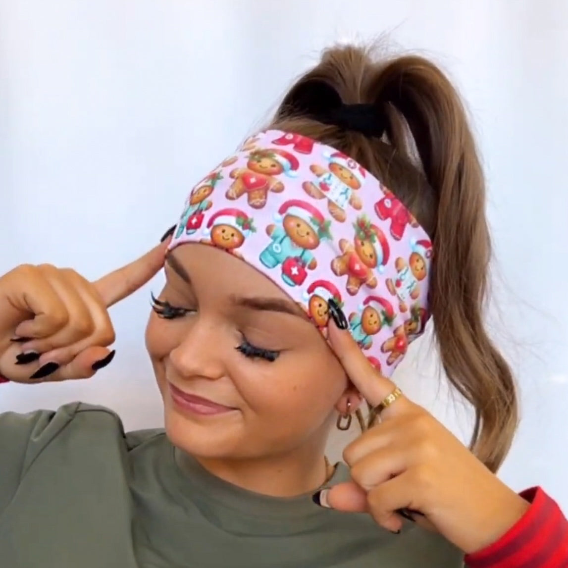 *Limited Edition* Christmas Gingerbread Healthcare - Pink Headband