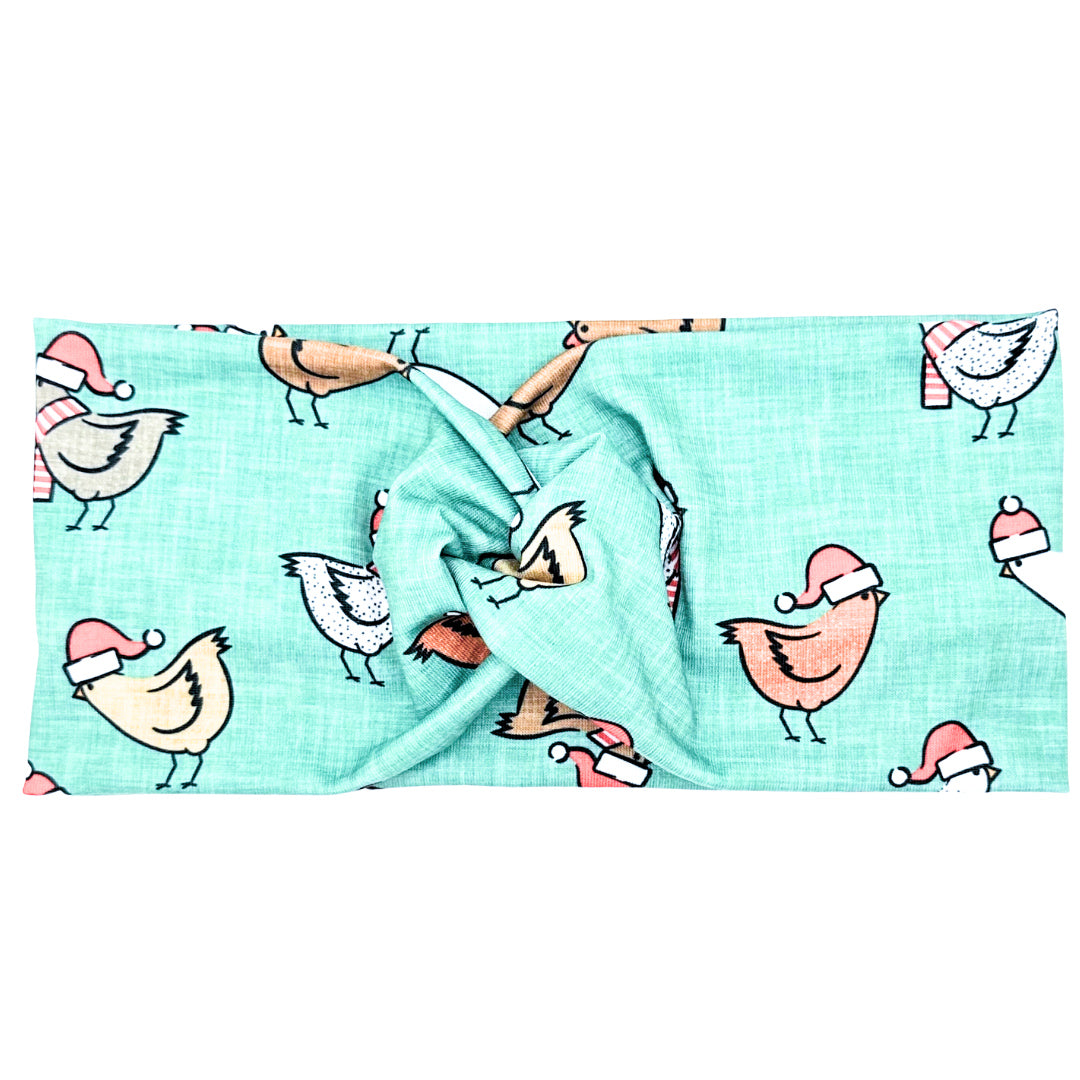 Christmas Chickens Headband