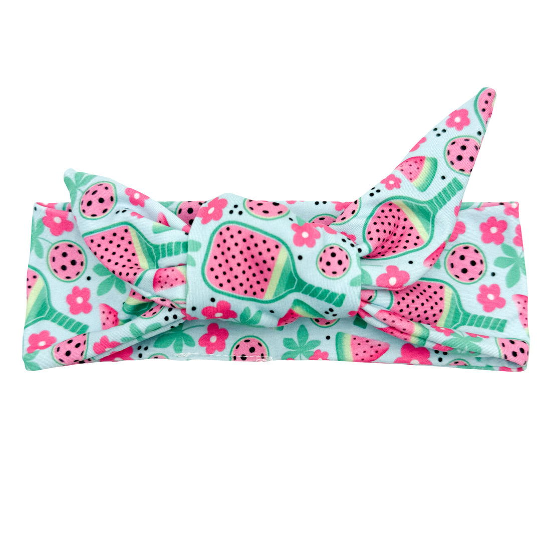 Watermelon Pickleball Adjustable Tie Headband