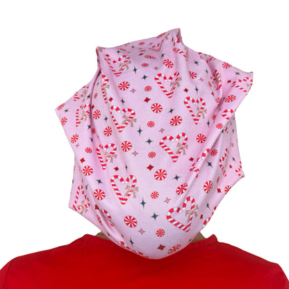 Christmas Hearts Soft Scrub Cap