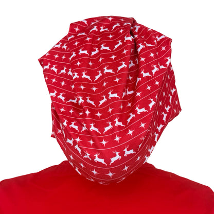 Cozy Christmas Red Soft Scrub Cap