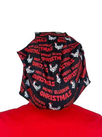 Merry Cluckin Christmas Soft Scrub Cap