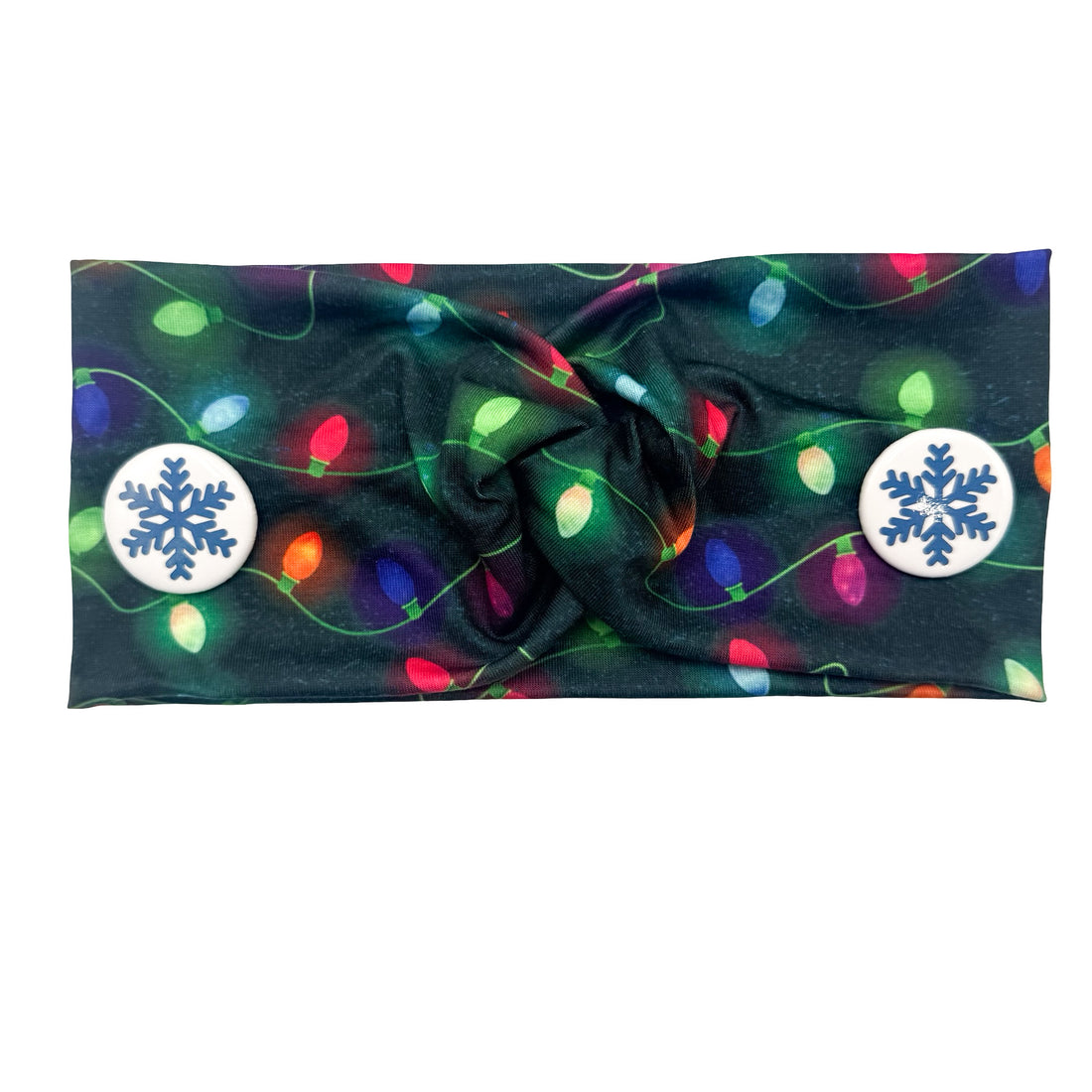 Snowflake White Magnetic Buttons