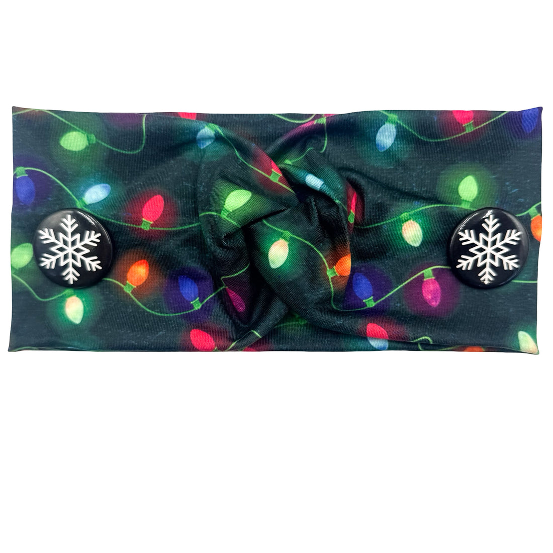 Snowflake Black Magnetic Buttons