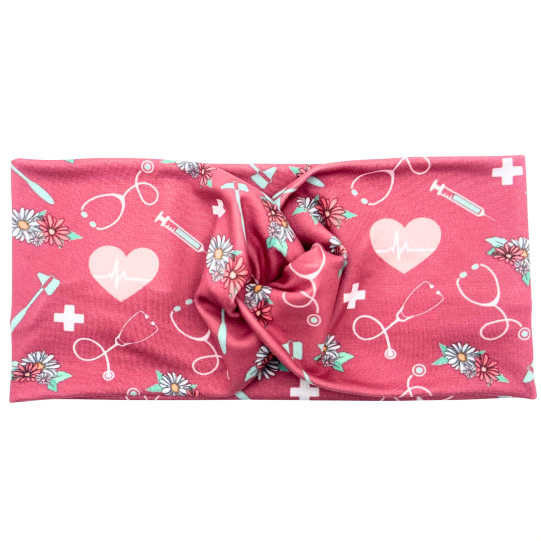 Hearts &amp; Healthcare - Rose Pink Headband