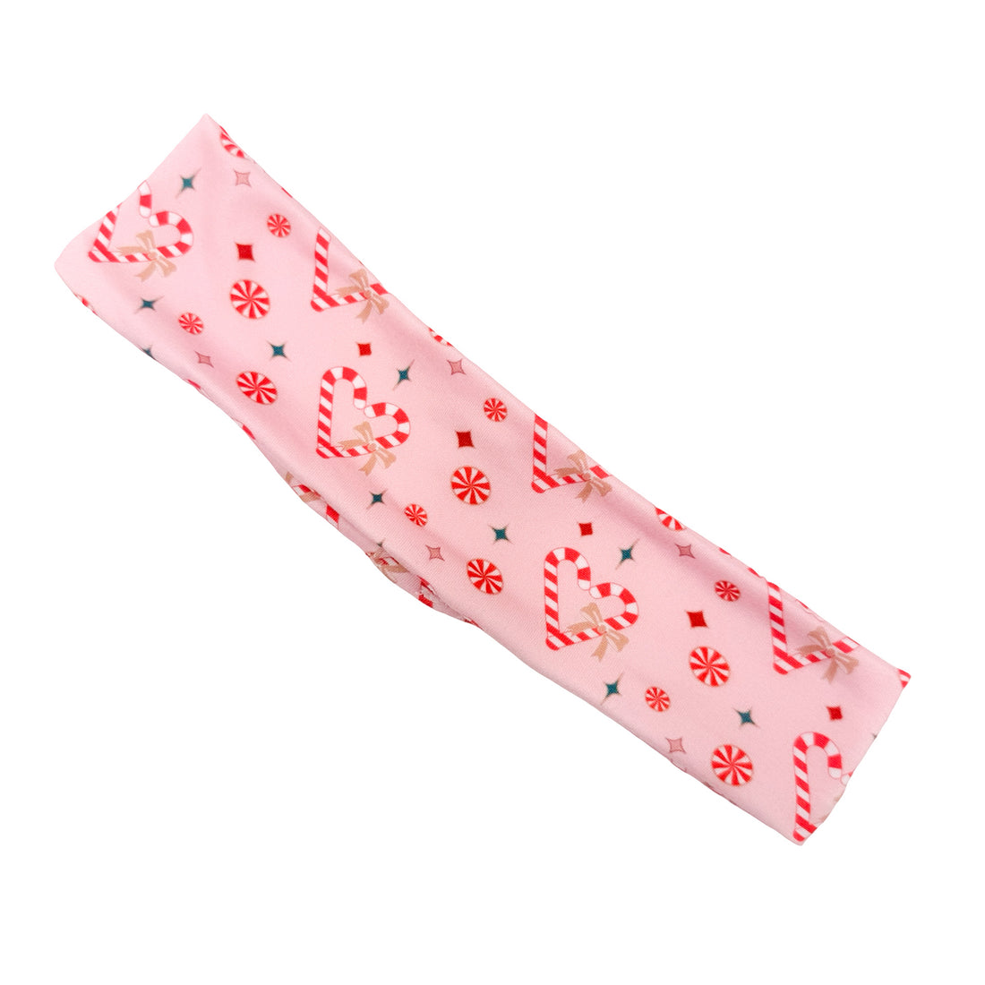 Christmas Hearts Athletic Headband