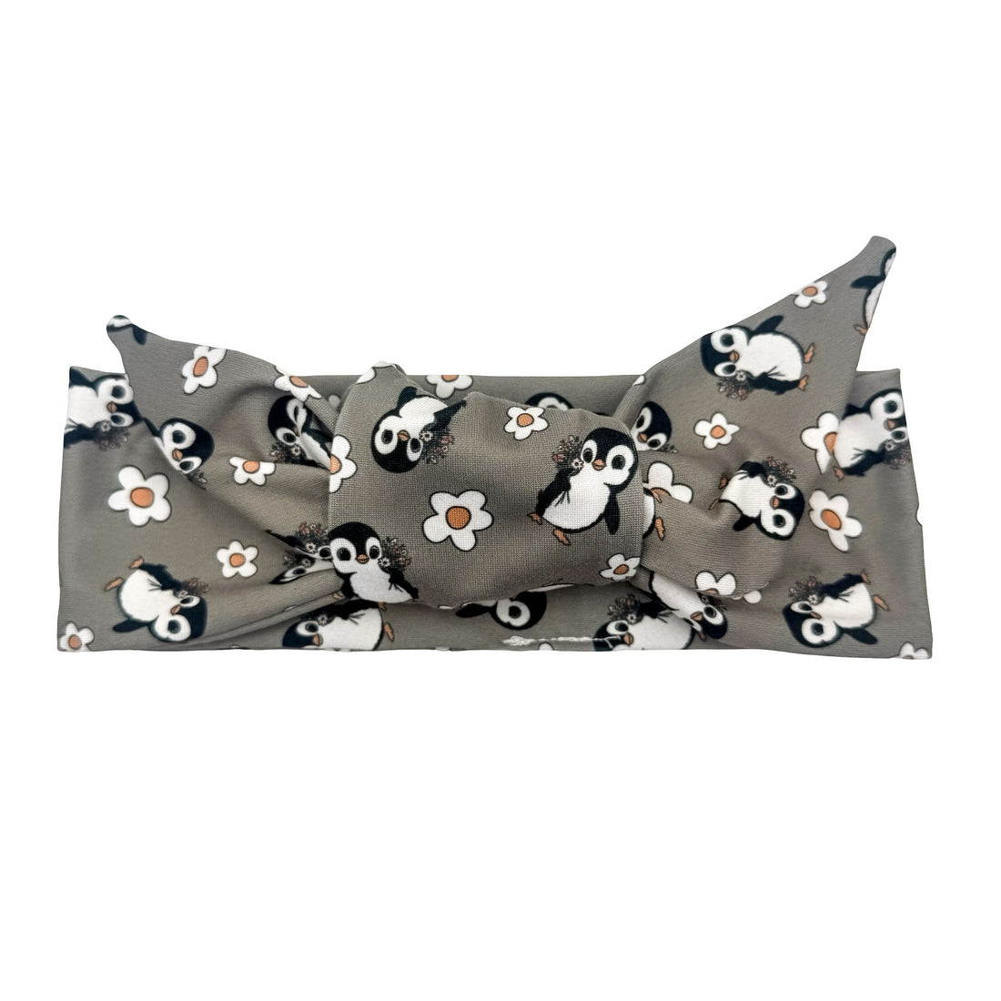 Penguins Adjustable Tie Headband