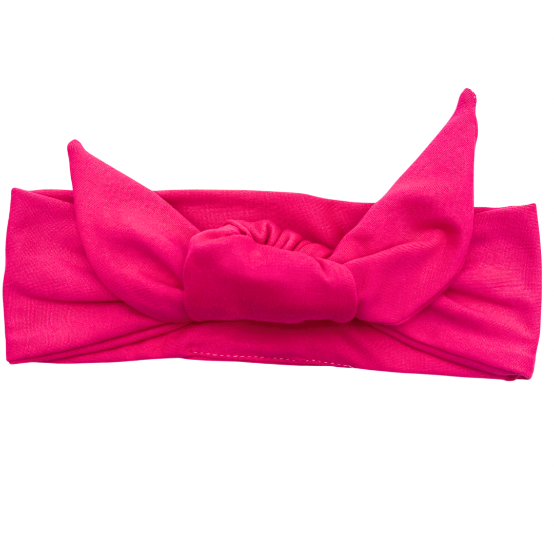 Pretty in Hot Pink Adjustable Tie Headband