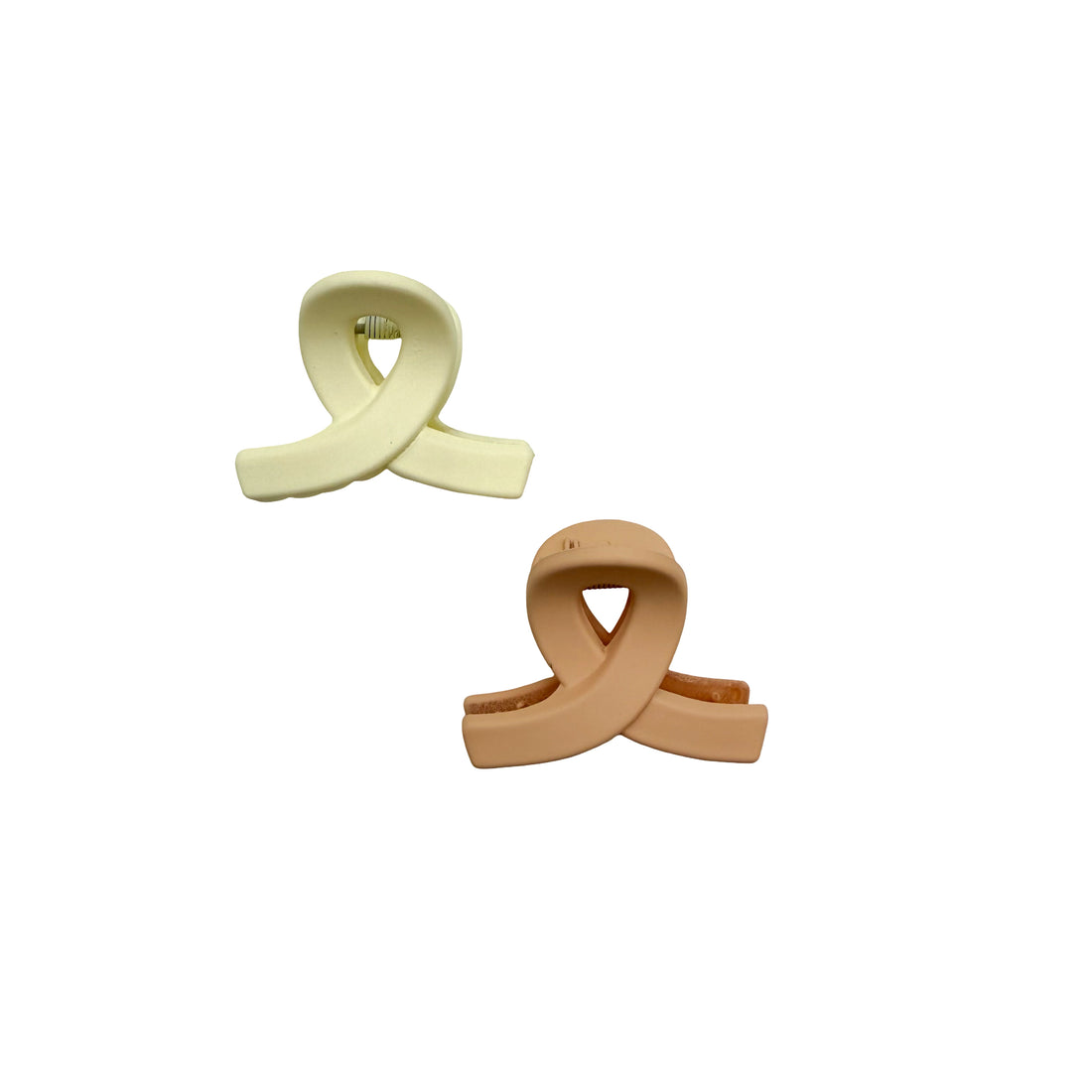 Mini Criss Cross Hair Claw Set of Two