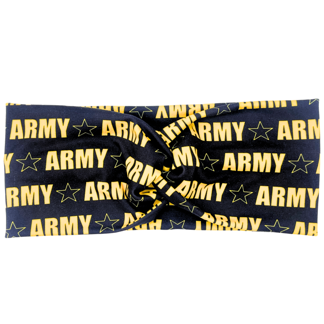 ARMY - Black Headband