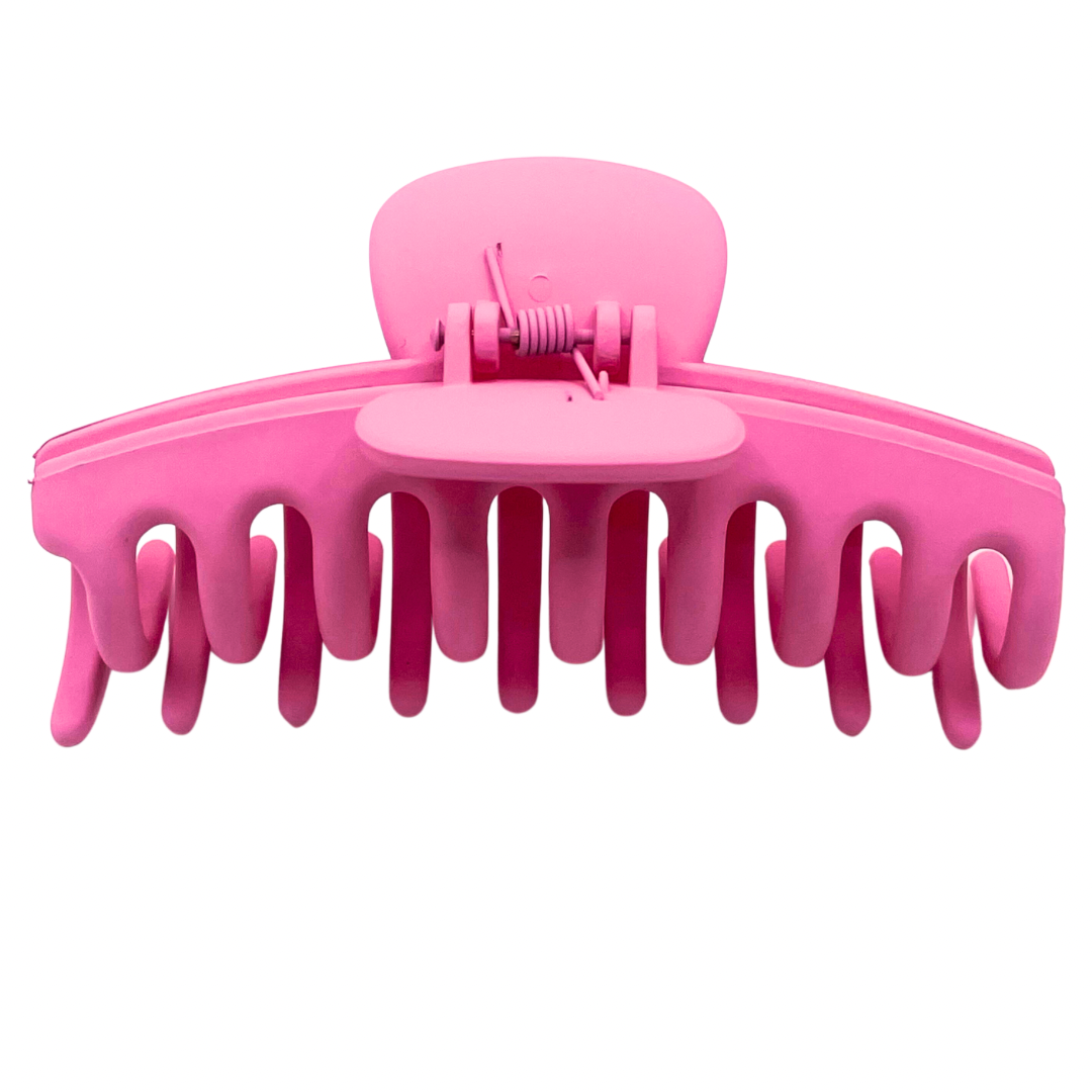 Bubble Gum Pink Large Hair Claw