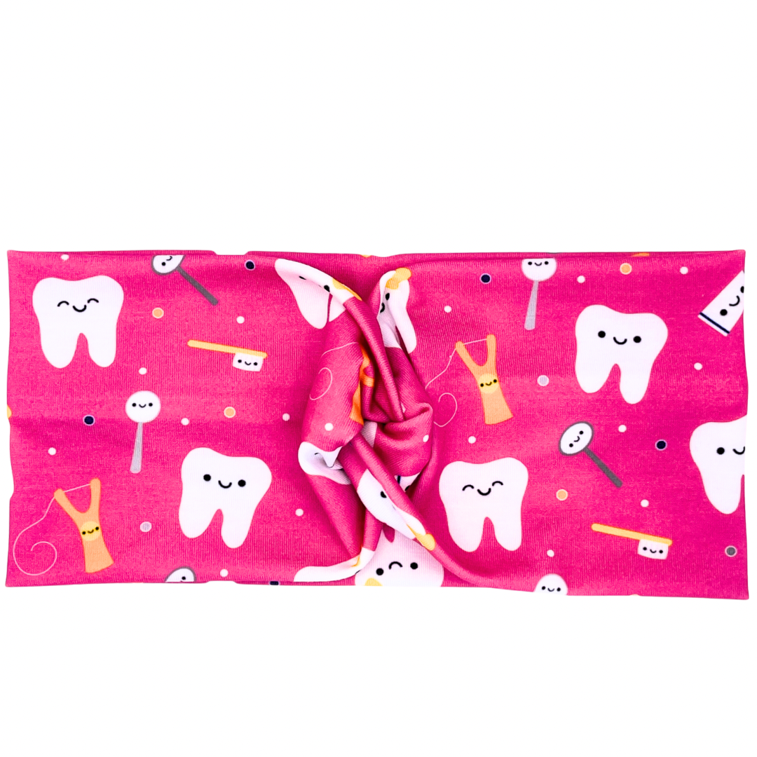 Happy Teeth - Hot Pink Headband