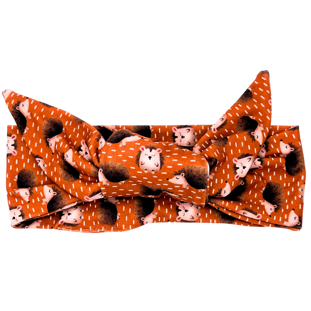 Hedgehog 🦔  Adjustable Tie Headband