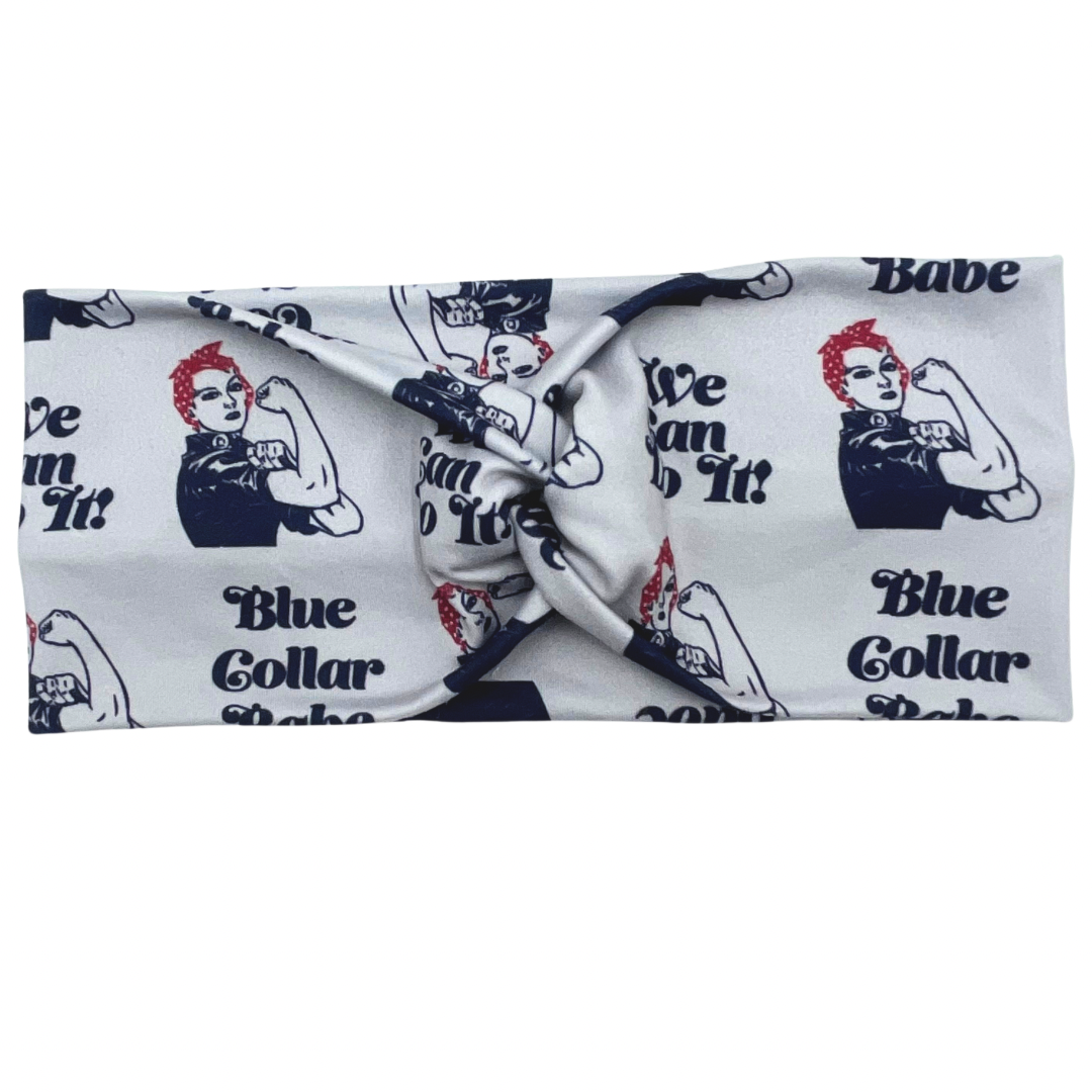 Blue Collar We Can Do It -  Gray Headband