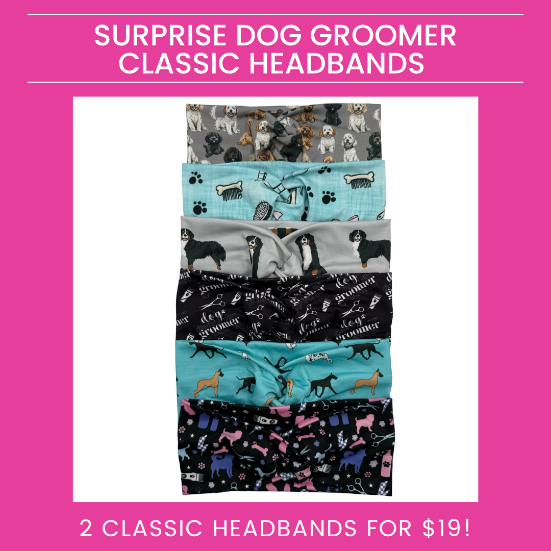 2 Surprise Dog Groomer Classic Headbands