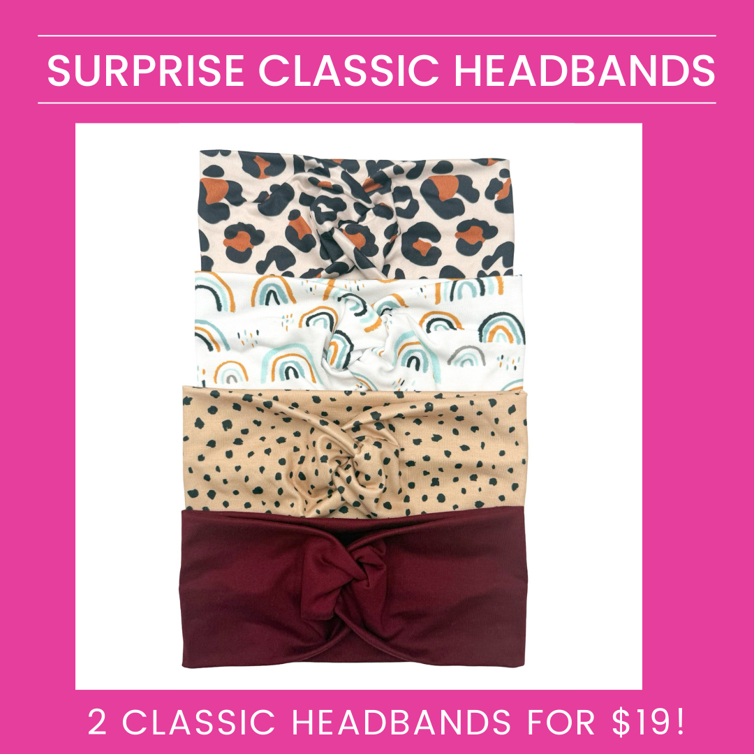 2 Cute Surprise Classic Headbands
