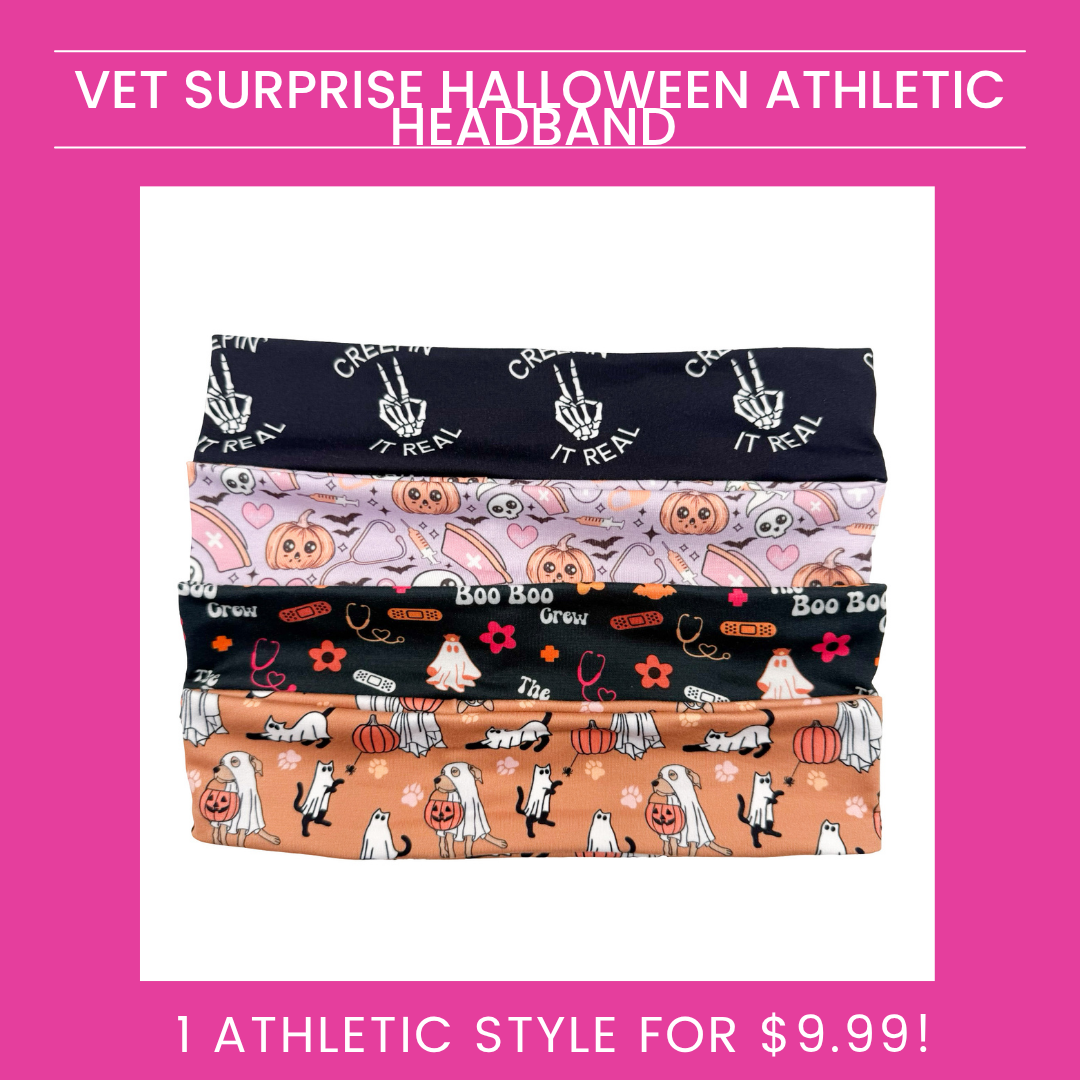 Vet Halloween Surprise Athletic Headband