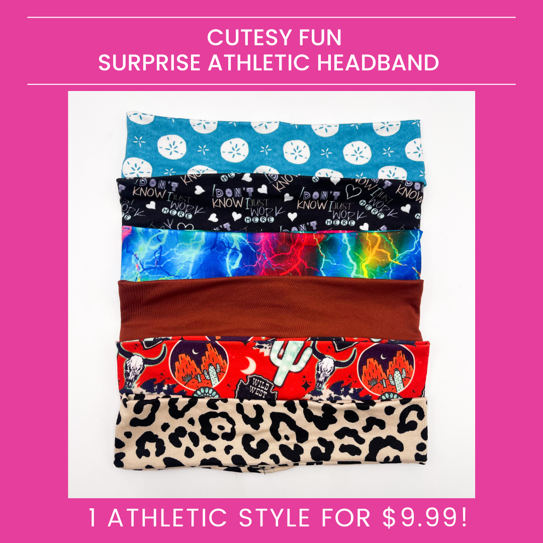 Cutesy Fun Surprise Athletic Headband