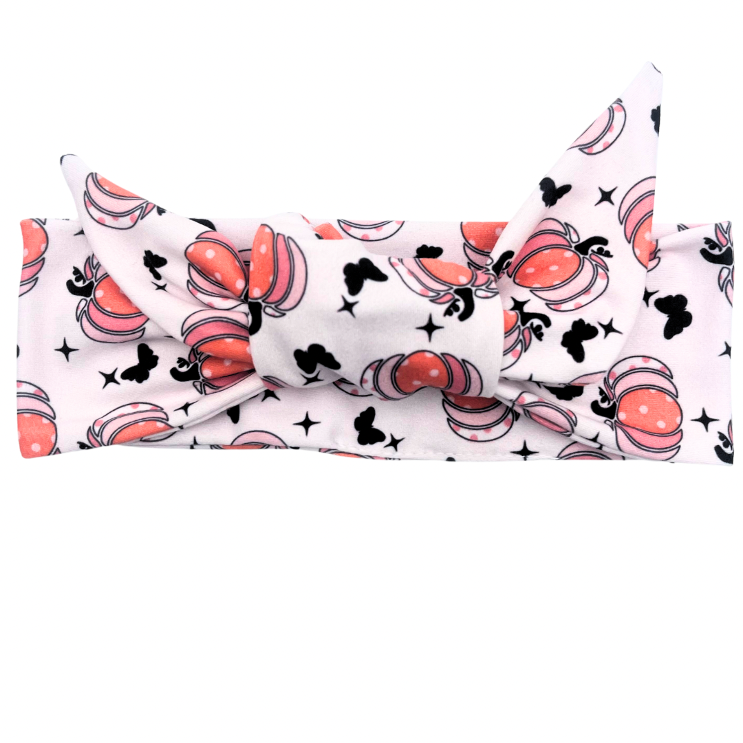 Magical Pumpkins Adjustable Tie Headband
