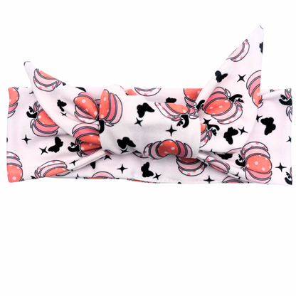 Magical Pumpkins Adjustable Tie Headband