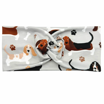 Basset Hound Dogs Headband