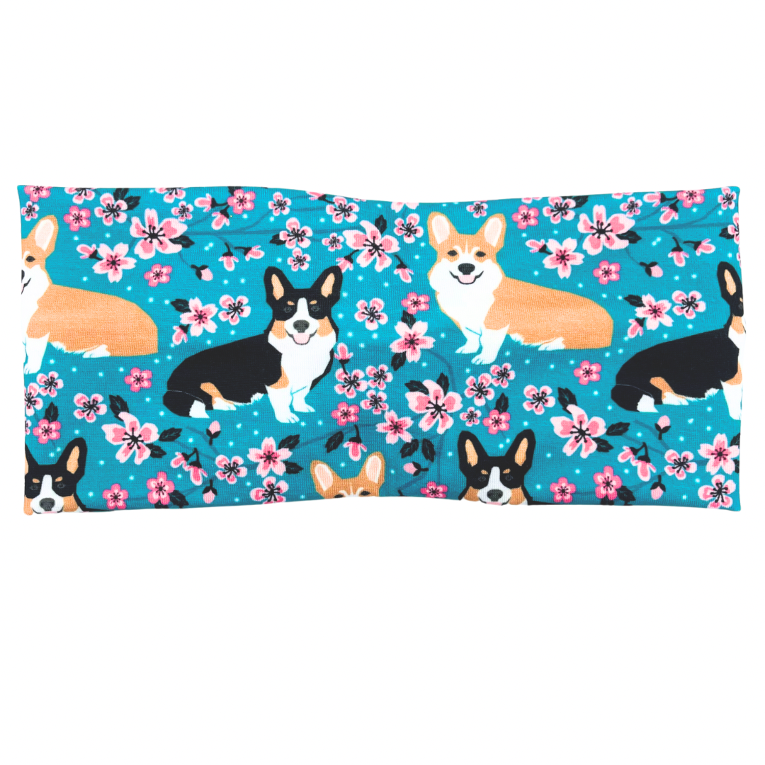 Corgi Dogs - Floral Headband