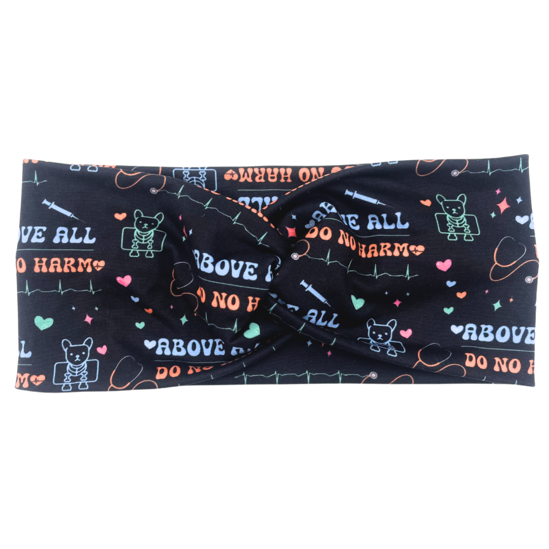 Above All Do No Harm Vet - Black Headband