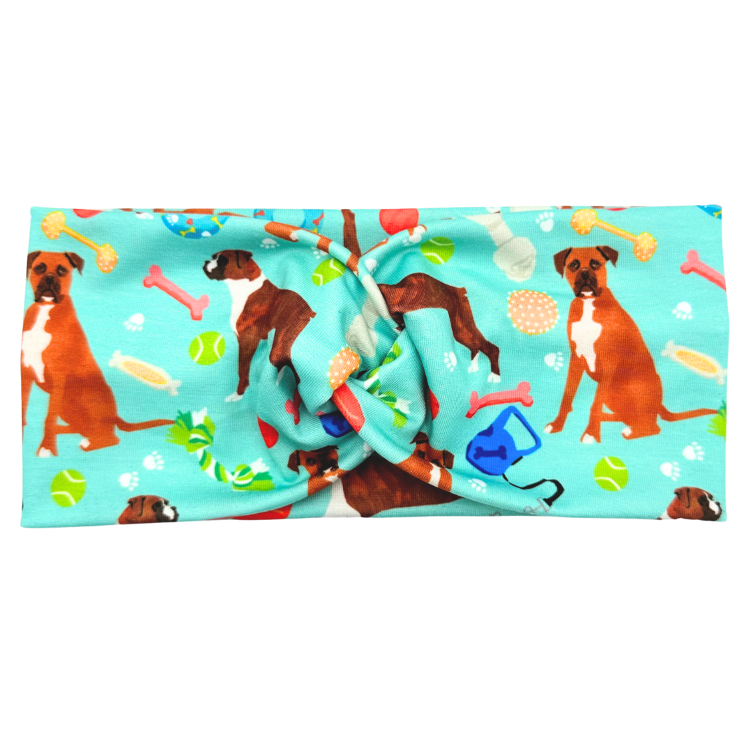 Boxer Dogs & Toys Headband
