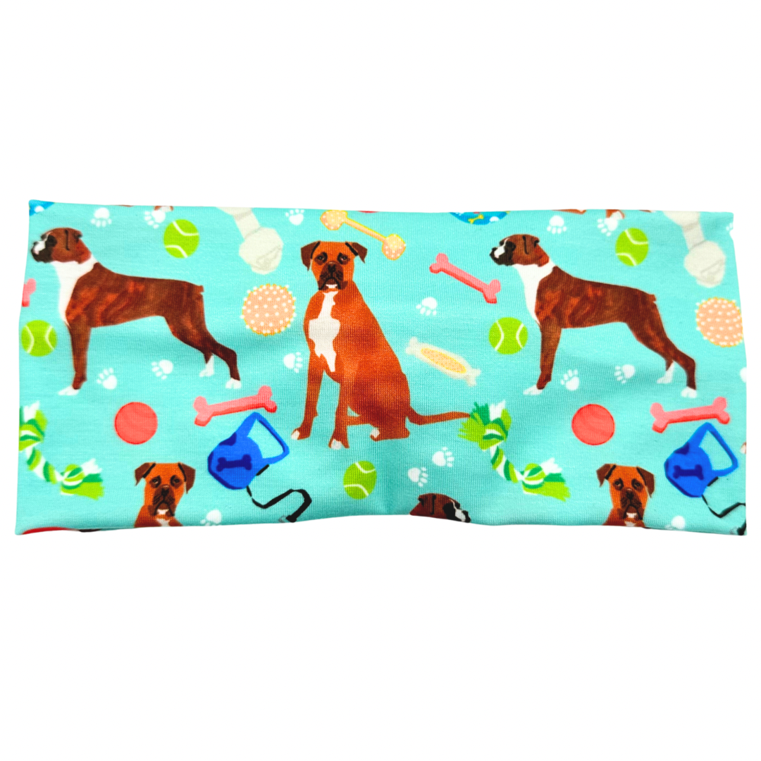 Boxer Dogs & Toys Headband