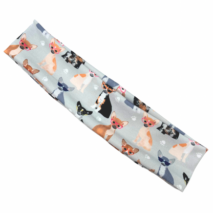 Chihuahua Dogs - Light Gray  Headband