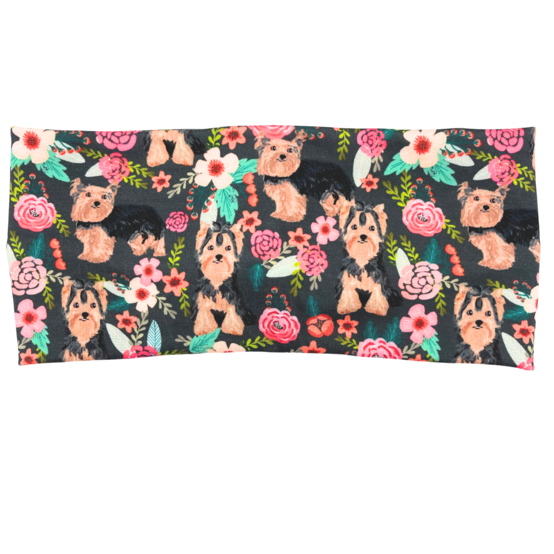 Yorkie Dogs - Floral Headband