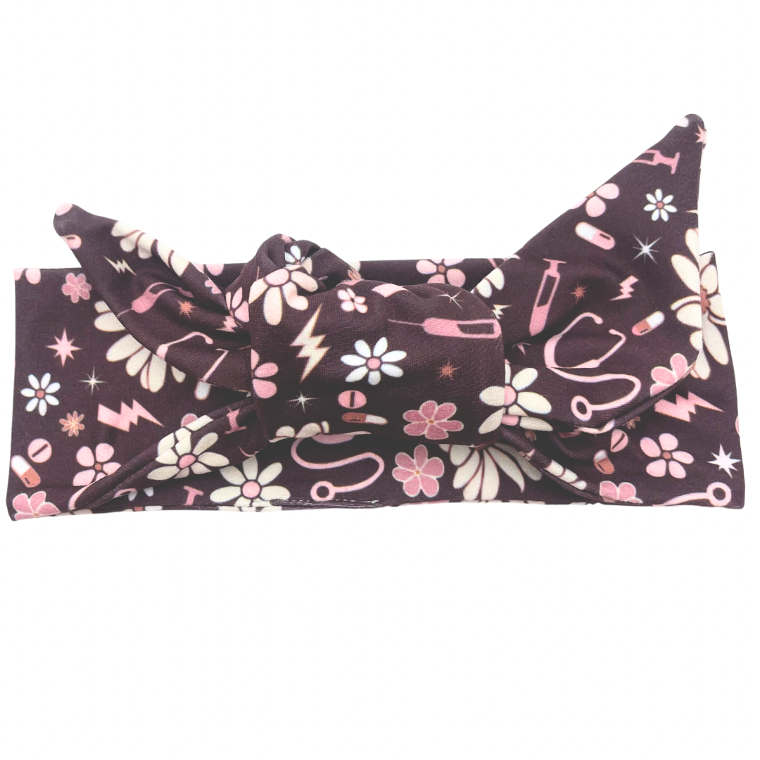 Floral Healthcare -  Nutshell Adjustable Tie Headband