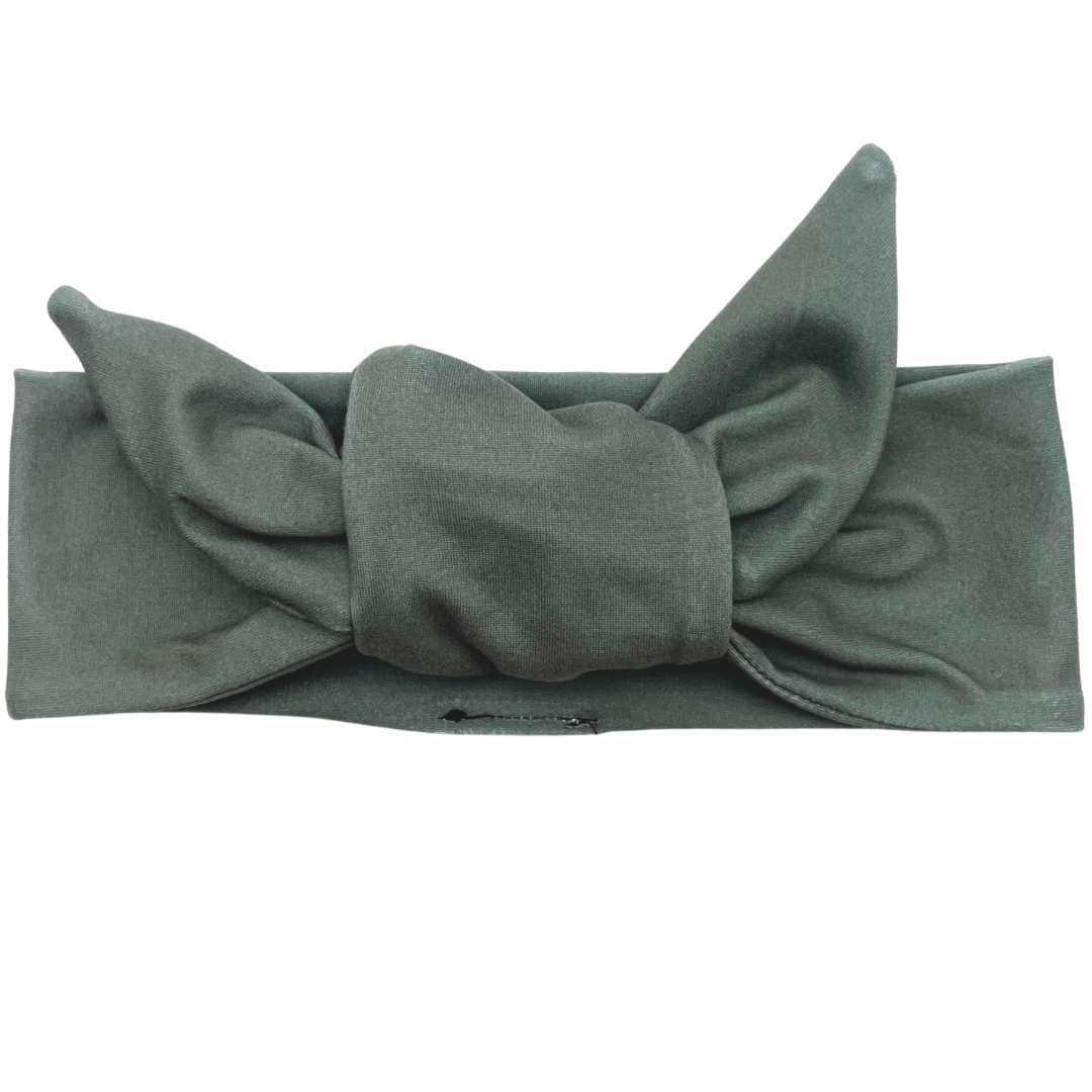 Light Olive Adjustable Tie Headband