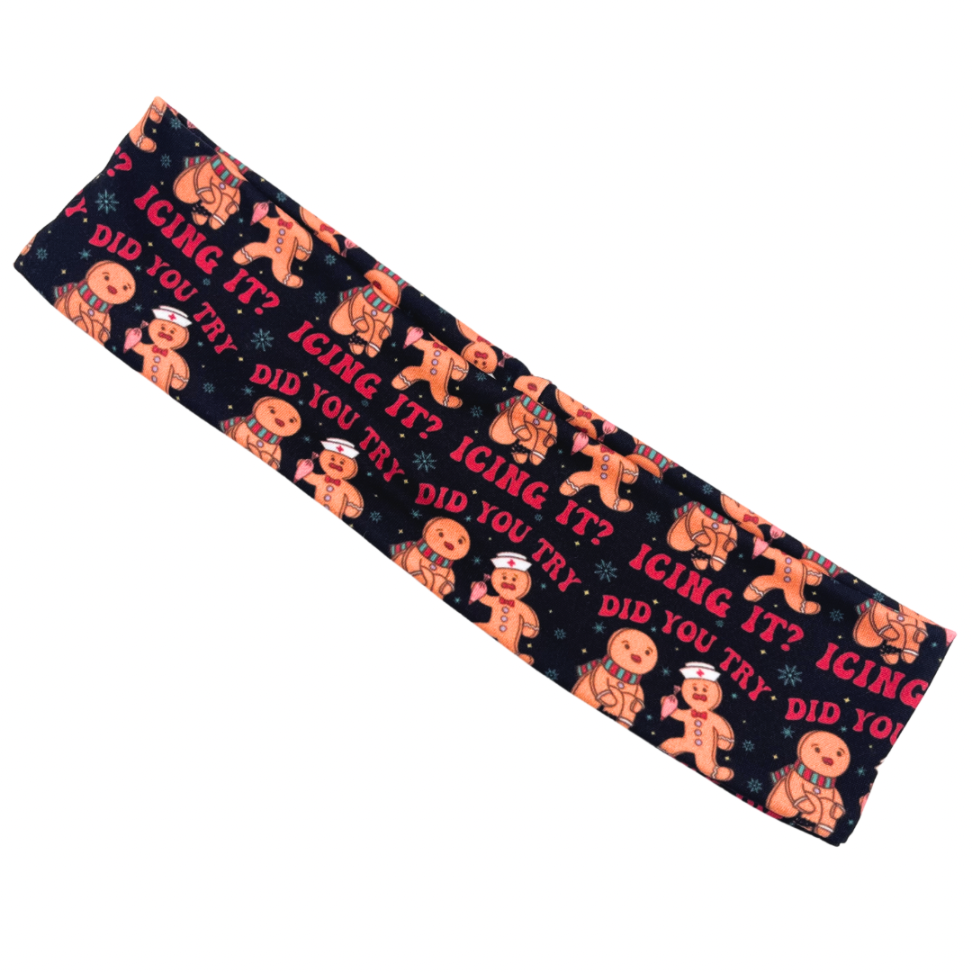 Did You Try Icing It? - Black Athletic Headband