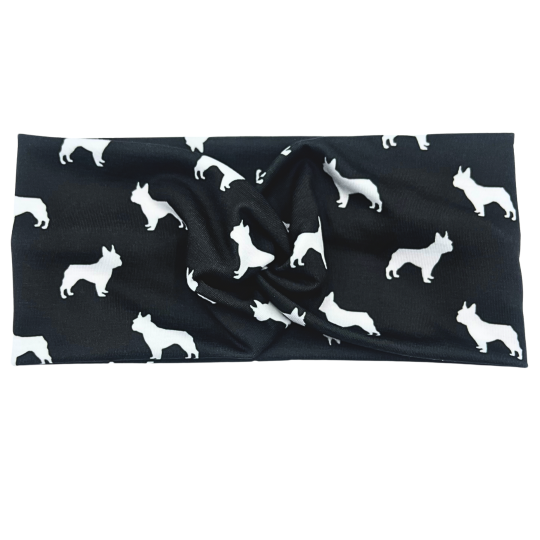 Boston Terrier Silhouette Headband