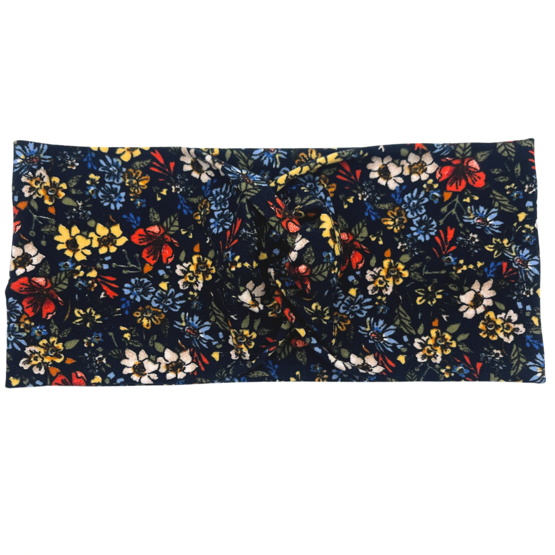 Floral - Blue Headband