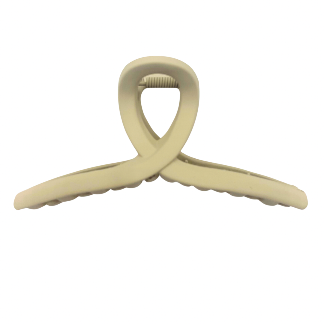 Light Brown Criss Cross Hair Claw