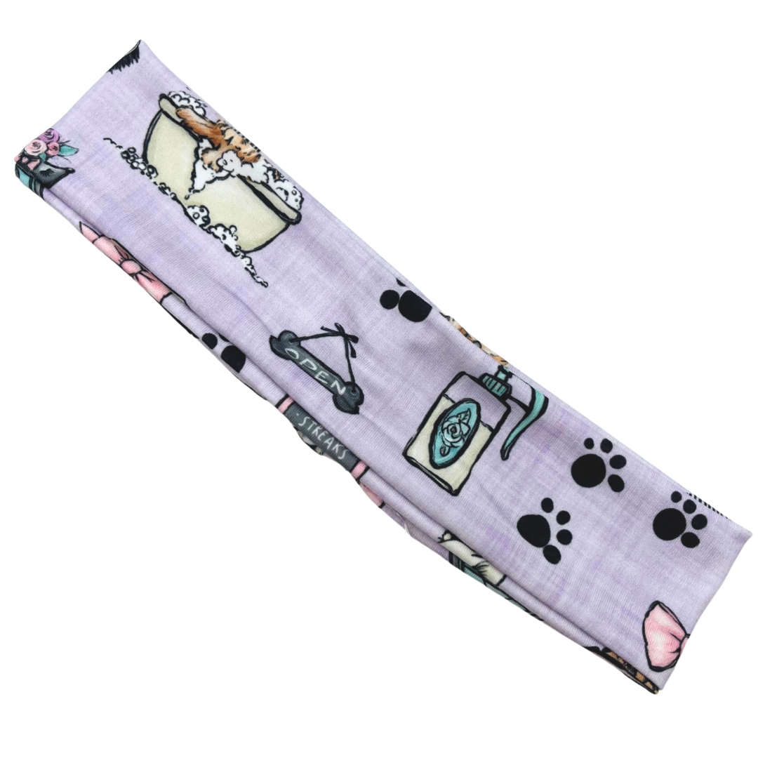Pet Groomer - Light Purple Athletic Headband