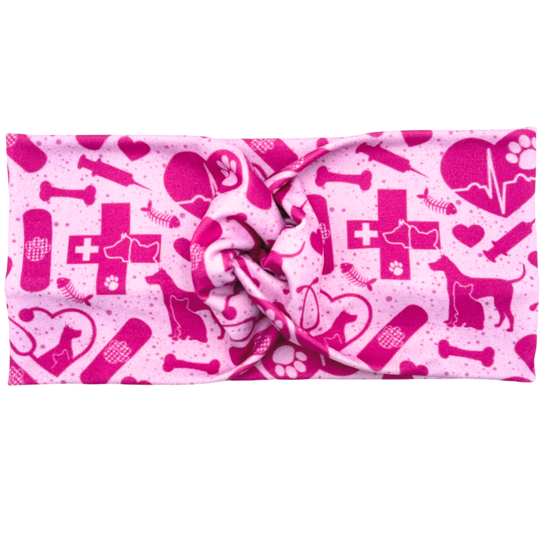 Vet Med Essentials - Pink Headband