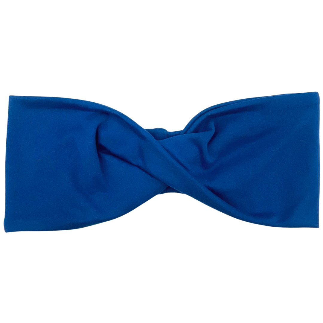 Deep Ocean Blue Twisted Headband