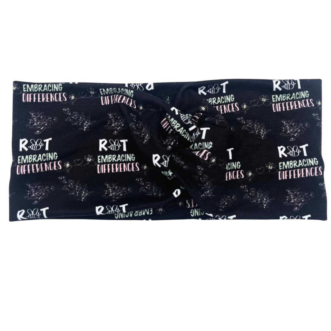 R🐝T Embracing Differences (SALE) - Black Headband