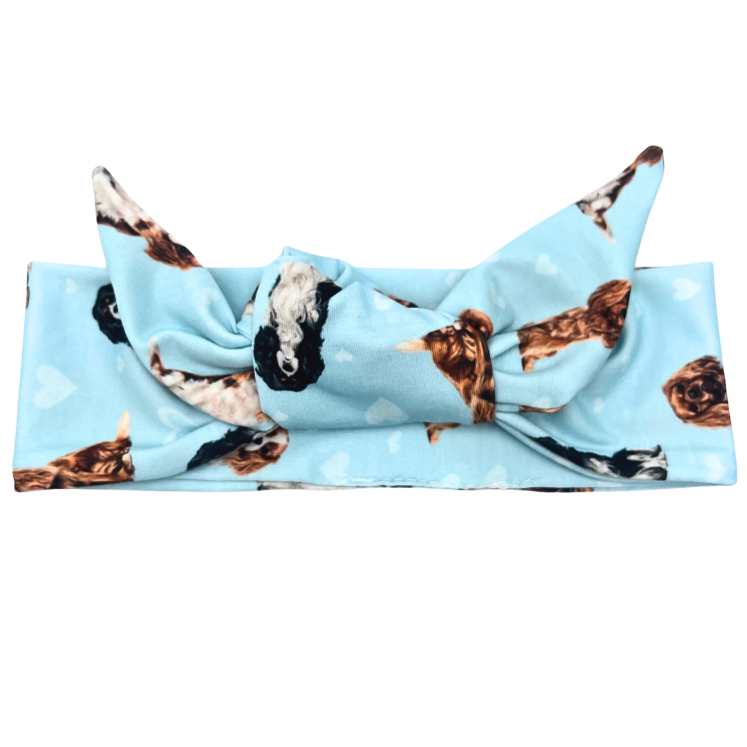 Cavalier King Charles Spaniel - Adjustable Tie Headband