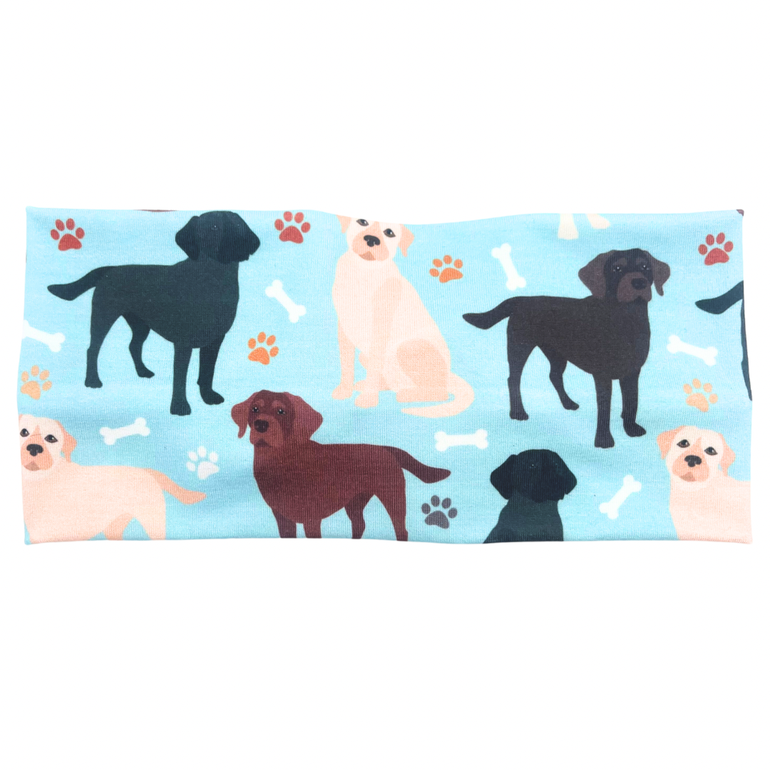 Lab Dogs - Light Blue Headband