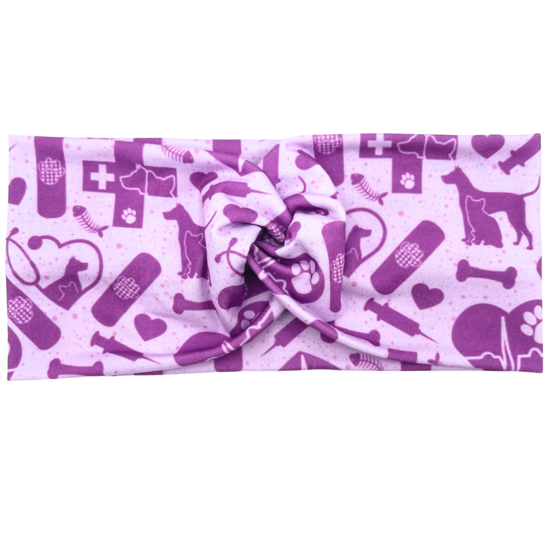 Vet Med Essentials - Light Purple Headband