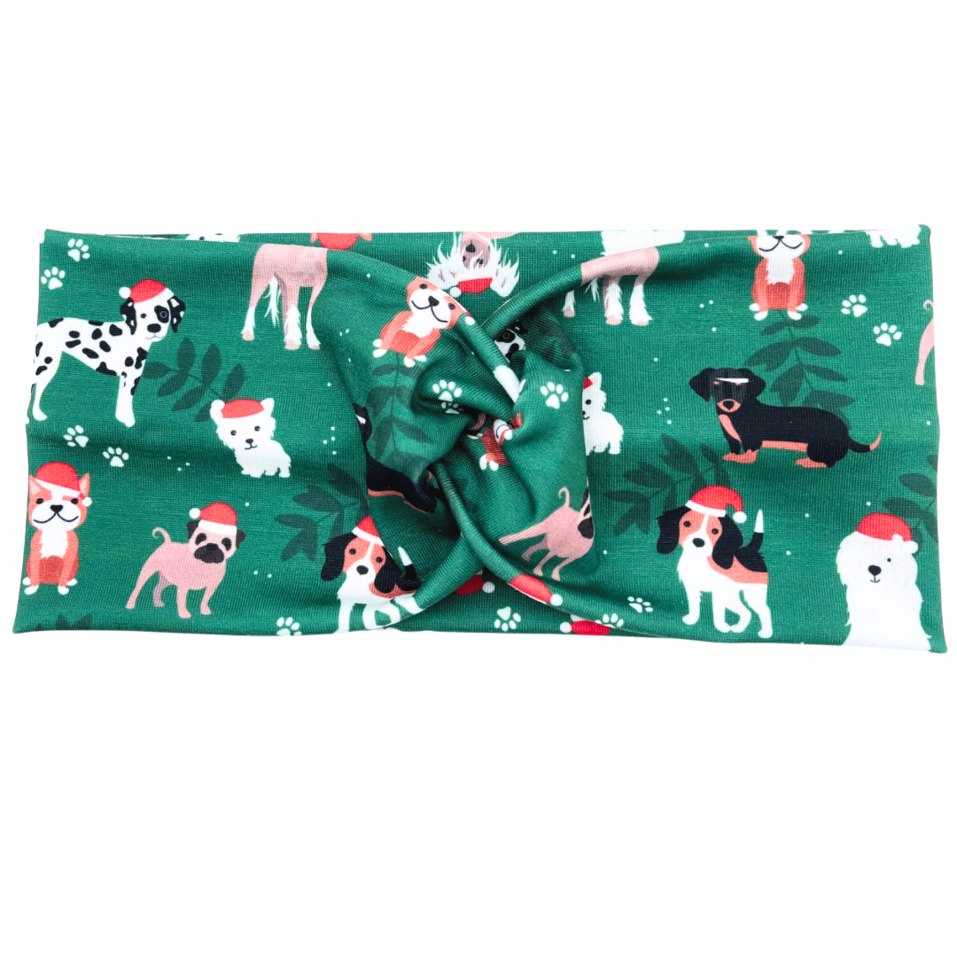 All The Dogs Christmas - Green Headband