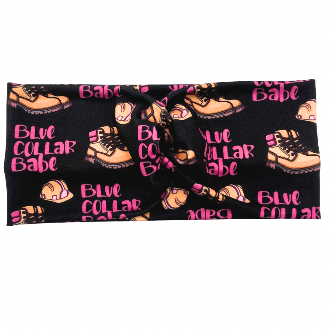 Blue Collar Babe - Black Headband